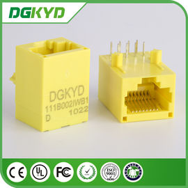 اللون الأصفر 100 قاعدة - TX Unshielded Rj45 وحدات جاك DGKYD111B002IWB1D