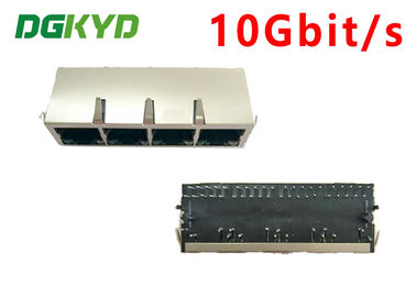 10G RJ45 موصلات متعددة الميناء ، محمية إيثرنت موصل RJ45 وحدات جاك
