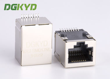 مأخذ شبكة cat5 محمية ، منخفضة موصل SMT rj45 مع محول داخلي