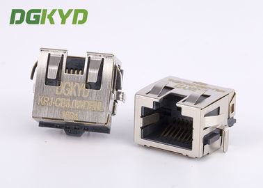 مغمد مغمد منفذ RJ45 جاك منفذ واحد مع أصابع EMI ، الانظار
