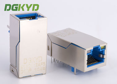 Gigabit Ethernet connector RJ45 Female Jack Single Port 1000M PoE + Registered jack