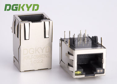 Shieded Cat6 RJ45 جاك 8 دبوس موصل شبكة متكاملة المغناطيسية للموجه