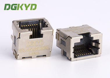 درع مخصص 8p8c SMD / SMT Rj45 كيستون جاك وصلة منخفضة للغاية إيثرنت الشخصي