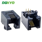DGKYD53211164IWA1DY4 RJ11 interface 6P4C connector fully plastic direct insertion 90 degree socket 6U
