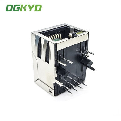 Integrated Magnetic RJ45 Network Connectors , RJ45 Network Port W / LED