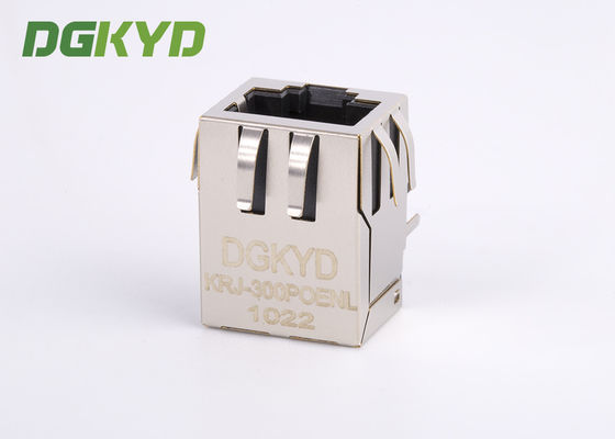 Single Port 10/100 BASE-T Female Connector RJ45 With Integrated Magnetics, POE