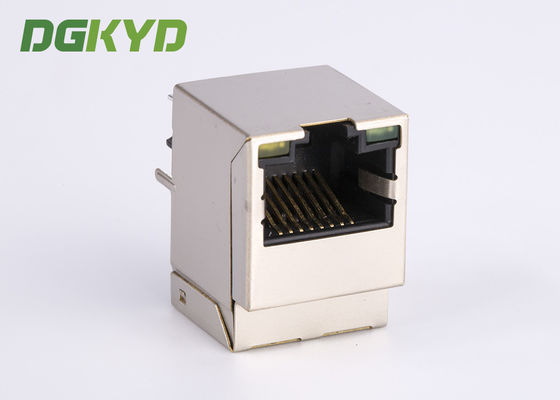 Custom 180 degree top insertion gigabit ethernet RJ45 Receptacle connector for IoT