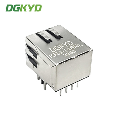 Single Port 10 / 100 BASE-T RJ45 Integrated Magnetics Jack, G/Y led