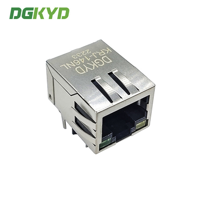 Single Port 10 / 100 BASE-T RJ45 Integrated Magnetics Jack, G/Y led