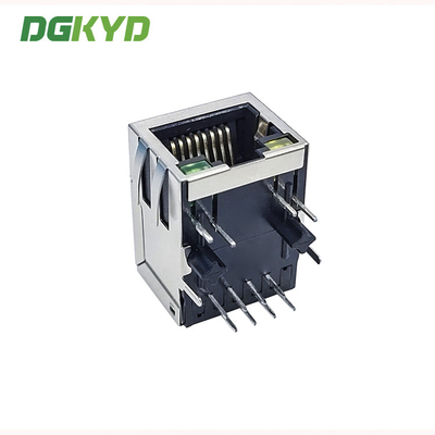 Single Port 10 / 100 BASE-T RJ45 Integrated Magnetics Jack, G/Y led