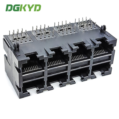 Multiport RJ45 Connector All Plastic Lamp Free 8P8C Without Filter