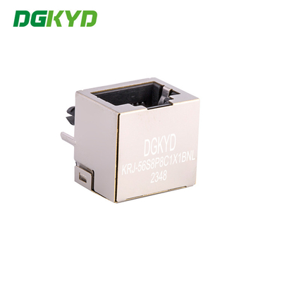 KRJ-56S8P8C1X1BNL Single Port RJ45 Connector Without Light Or Spring Without Filter Network Port Socket