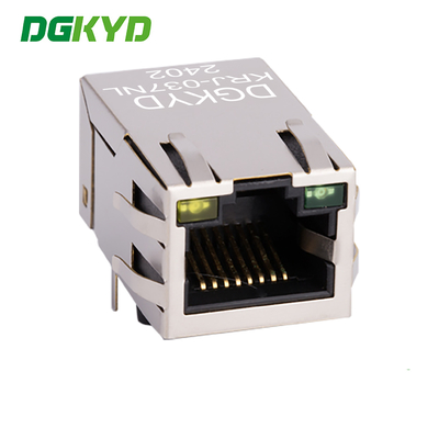 KRJ-037NL Single Core RJ45 Transformer 100M RJ45 Computer Connector Cat5 RJ45 Magnetic Connector