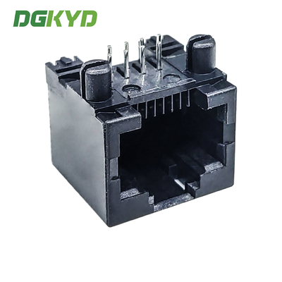 DGKYD561188IWA2DB4 RJ45 Ethernet connector plastic without light 8P8C black communication interface PA66