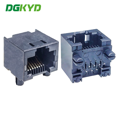 DGKYD561188IWA2DB4 RJ45 Ethernet connector plastic without light 8P8C black communication interface PA66