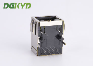 KRJ-003YGZNL Shielded Cat5 Rj45 Ethernet Connector With Transformer Y/G LED