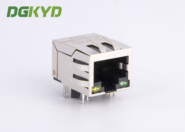 KRJ-003YGZNL Shielded Cat5 Rj45 Ethernet Connector With Transformer Y/G LED