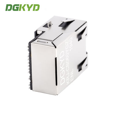 PCB Magnetic Jack With Megabit Transformer SMT SINK RJ45 Ethernet Connector KRJ-CB060YGZENL