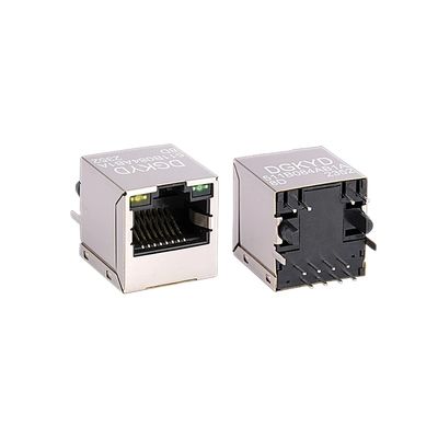 RJ45 Female Connector 180-Degree Vertical with 100Mbps Filter