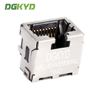 Custom Shield 8p8c SMD Rj45 Keystone Jack , Extra Low Profile Ethernet Connector KRJ-85A85MMNL