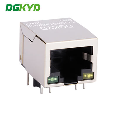 RJ45 connector with built-in 10G integrated transformer with light and shielding DGKYD111Q594AB2A12DB1