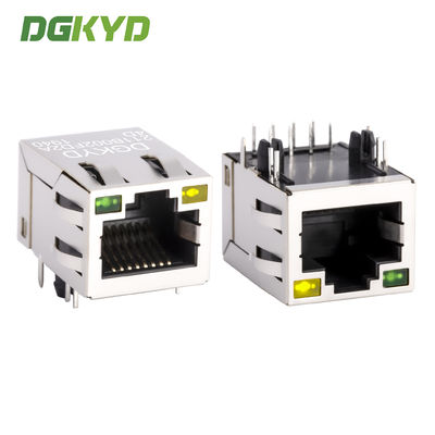 RJ45 network port socket with built-in 100Mbps integrated transformer and light DGKYD211B002FD2A4D