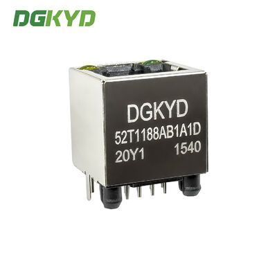 RJ45 vertical network socket 8P8C with shielded industrial network port DGKYD52T1188AB1A1D20Y1