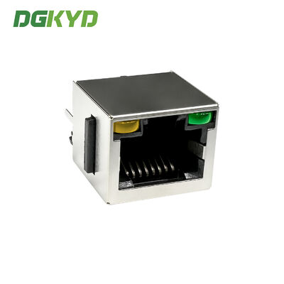 RJ45 vertical connector with light and shielding industrial Ethernet socket DGKYD52TE1188AB1A1D20B4