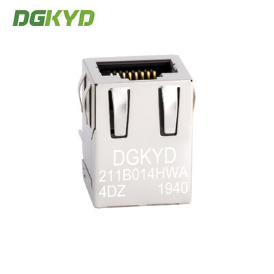 RJ45 network port connector 100Mbps integrated transformer without light and wing DGKYD211B014HWA4DZ