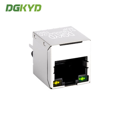 Vertical RJ45 Connector with PoE Power Supply, 100Mbps Integrated Filter, DGKYD511B205AC2A8DP