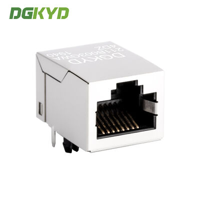 RJ45 connector 100Mbps with filter and gold plating modular jack for PCB applications