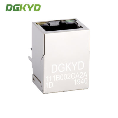 100Mbps RJ45 Connector with Integrated Transformer and Shielded Industrial Network Port