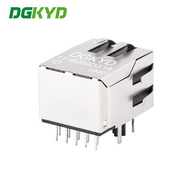 Industrial Grade RJ45 Female Connector 10/100 Base-T RJ45 Shielded Connector with 100Mbps Filter