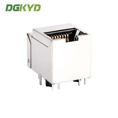 Tab Up PoE+ 100 Base-T RJ45 Modular Jack RJ45 Shielded Connector with 10PIN PBT Housing