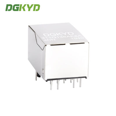 Gigabit Filter Right Angle 90 Degree RJ45 Connector with Light RJ45 Jack Female Network Socket