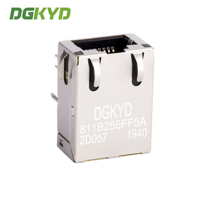 Single Port 100M Integrated Transformer 12Pin RJ45 Shielded Connector Ethernet Filter Modular Jack