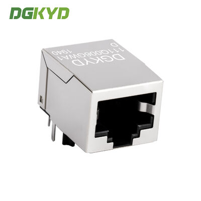 Gigabit Ethernet Industrial Network Port RJ45 Shielded Connector Single In-line Package RJ45 Jack