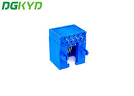 Single In Line Package PA46 Blue RJ45 Connector Rectangle Shape RJ45 Without Transformer