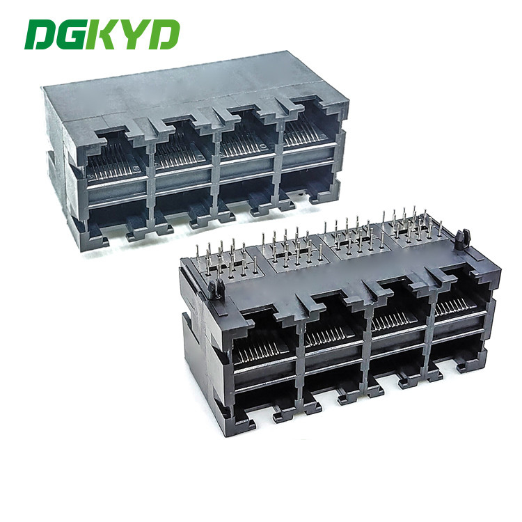 Multiport RJ45 Connector All Plastic Lamp Free 8P8C Without Filter
