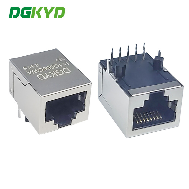 DGKYD111Q066GWA1D RJ45 Connector 1000M Integrated Transformer Without Light