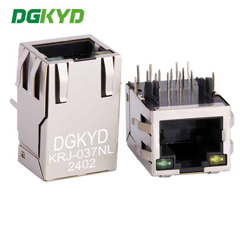 KRJ-037NL Single Core RJ45 Transformer 100M RJ45 Computer Connector Cat5 RJ45 Magnetic Connector