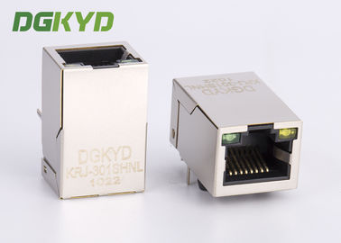 مقبس معياري من نوع Megabit Ethernet RJ45 مع محول مدمج ، بطول 25.4 مم