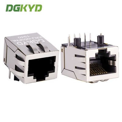 معدن محمي 100 قاعدة-تكس Cat5 Rj45 اتصال إيثيرنت مع المغناطيس الصين المصنع KRJ-060FNL