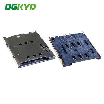 حامل بطاقة MICRO-SIM 1.42H ضد الغباء نوع 6+2PUSH مناسب للمنتجات الإلكترونية DGKYDSIM142H62A6A2Y3WS286
