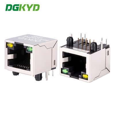 منفذ واحد RJ45 محمي بدون محول، 10/100/1000BASE 8p8c