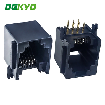 RJ11 جميع وصلة منفذ الشبكة الأذن البلاستيكية 6P6C واجهة الشبكة DGKYD5521E1166IWA1DY4