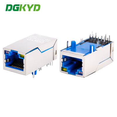 رابط جيجابيت إيثيرنت RJ45 جاك إناثي منفذ واحد 1000M PoE + جاك مسجل DGKYD411Q117AF5D1DP