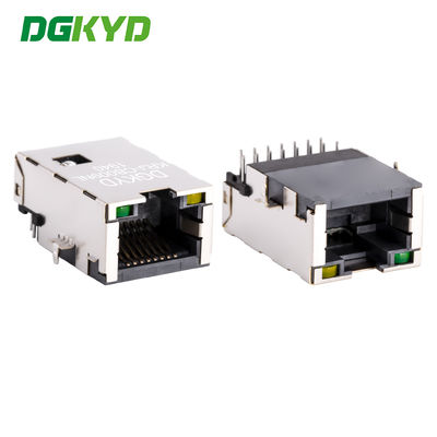 RJ45 منخفضة جداً RJ45 PCB Connector cat5 Network Port RJ45 مع مغناطيس KRJ-CB009NL