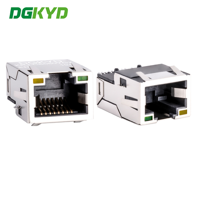 موصل إيثرنت RJ45 مغناطيسي PCB مع محول ميغابت SMT SINK KRJ-CB060YGZENL