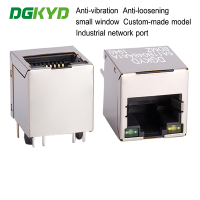 RJ45 100Mbps عبارة عن عبارة عن وحدة Ethernet 8P8C مع سطح نافذة مضغوط DGKYD5A11B048AA1A8DMZ